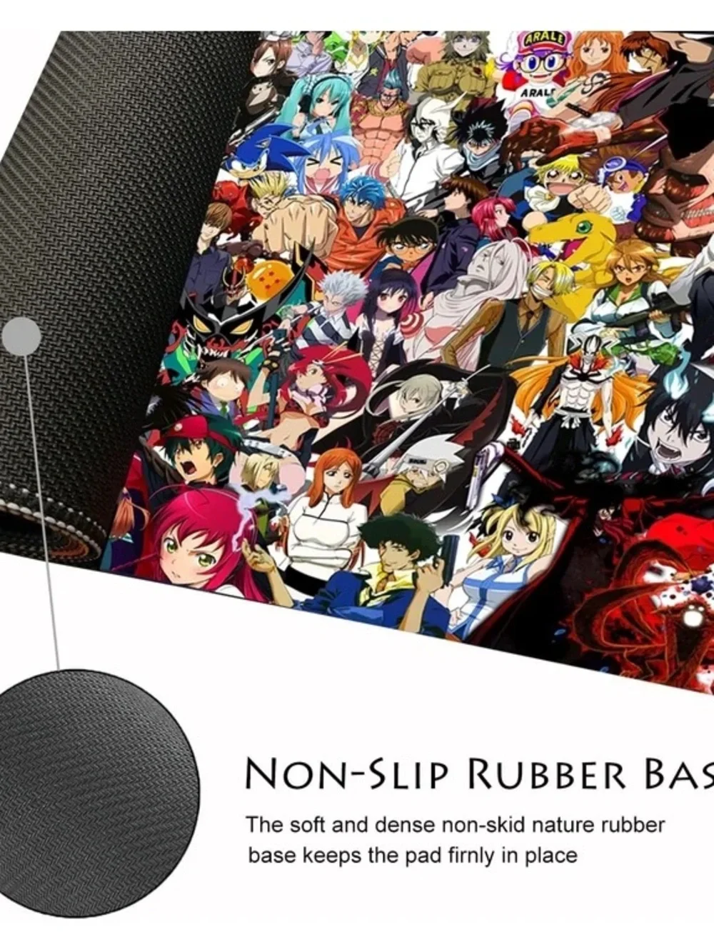 ANIME Desk Keyboard Mouse Pad, XXL Waterproof and Anti-Skid 35.4×15.75 inch